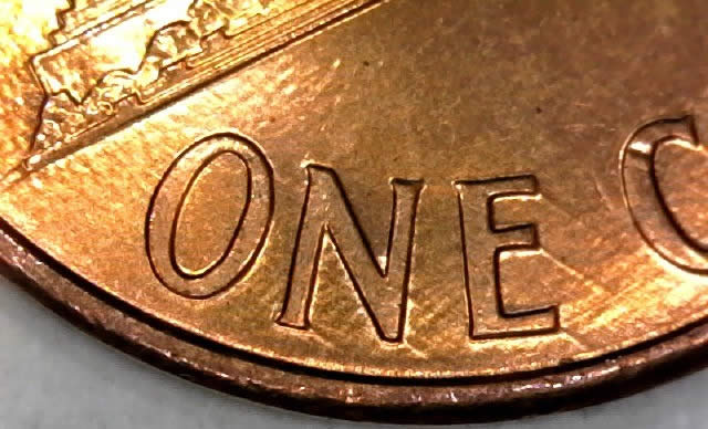 1996-P-Lincoln-Memorial-Cent-With-Very-Nice-Trail-Dies!